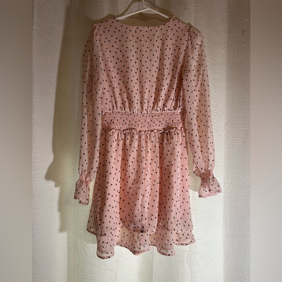 Pink Heart Ruffle Mini Dress - Picture 5 of 5